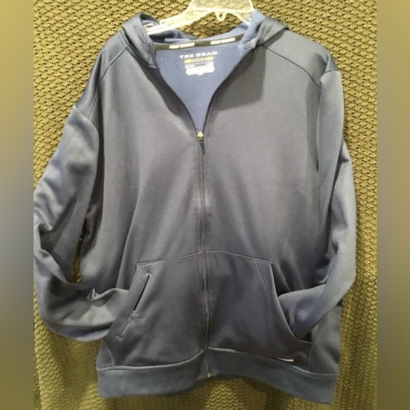 Tek Gear Men’s Navy Blue Training Performance Wear Zippered Hoodie; Size L - Picture 5 of 9